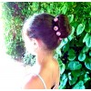 Шпильки для волос с цветами из фоамирана - в интернет-магазине annarose.com.ua - Ранункулюс бордовый - 28